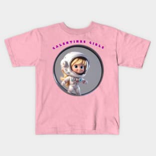 Galentine girl cartoon Kids T-Shirt